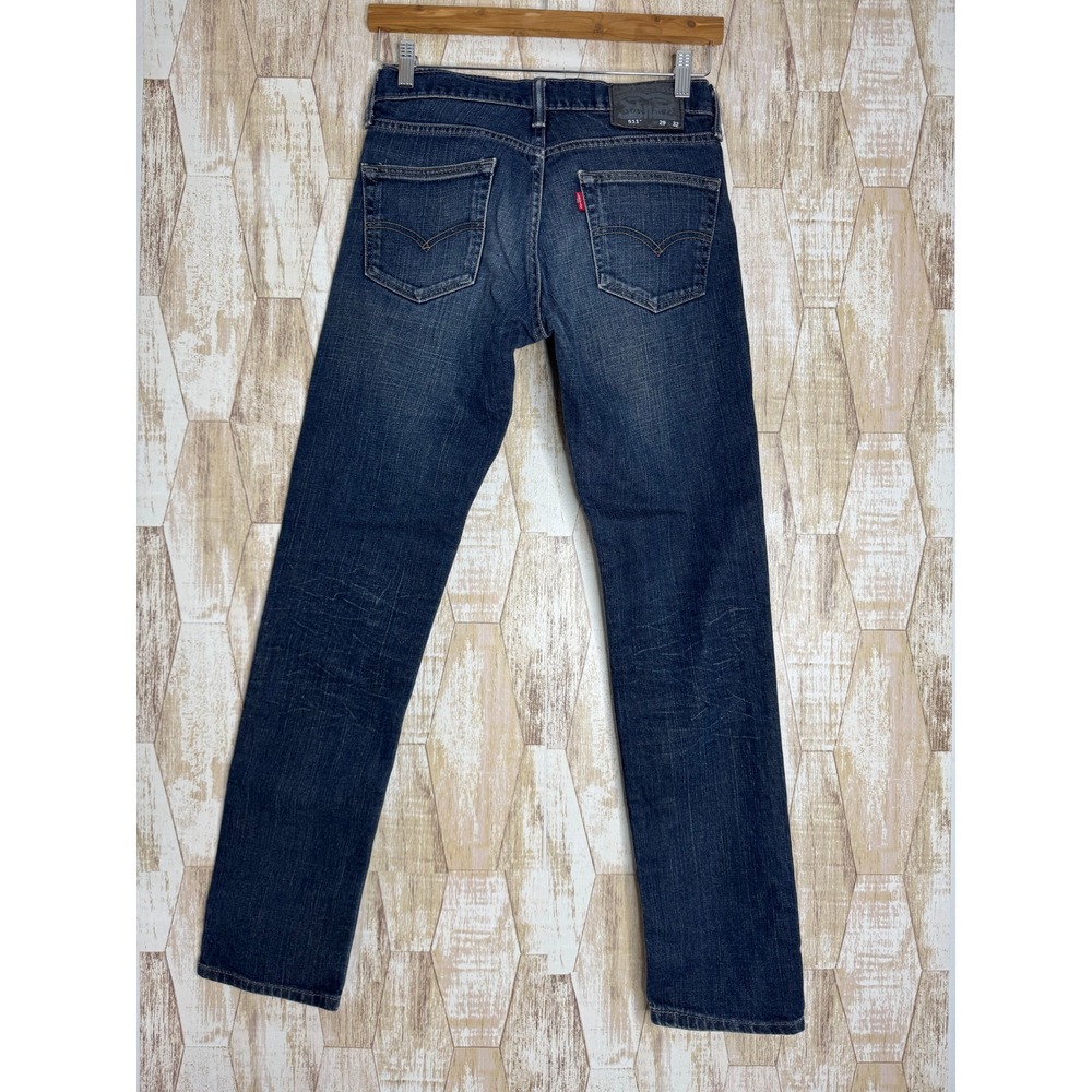 Levis 511 Slim Fit Jeans Mens‎ 29x32 Dark Wash Blue Denim Stretch